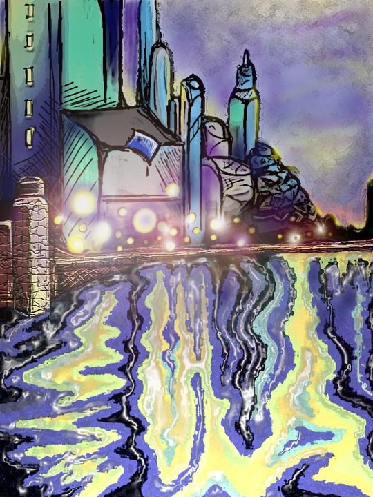 Artstation Chicago River Alexis Kent