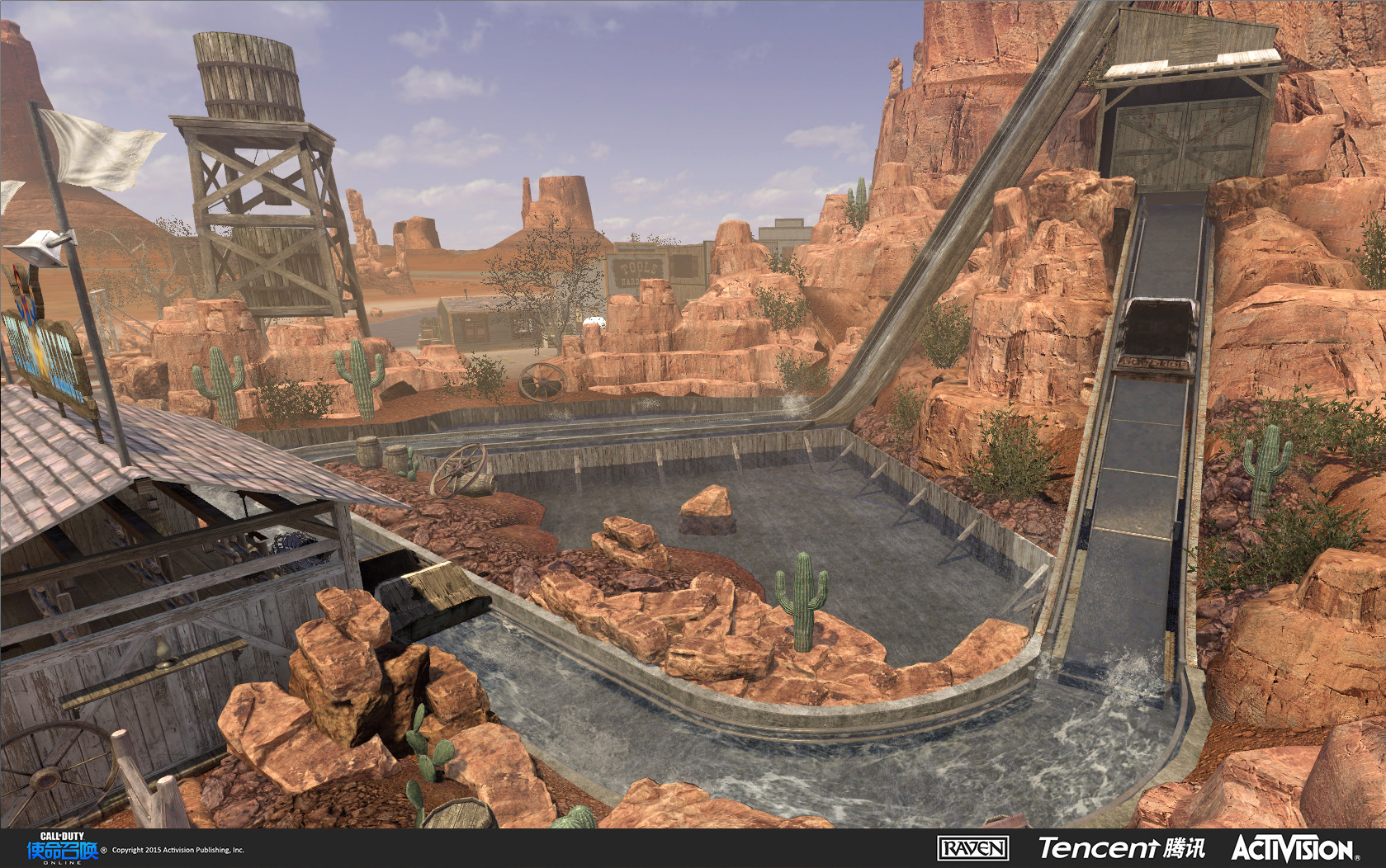Artstation Call Of Duty Online Multiplayer Map Western Funland Sean Thurler