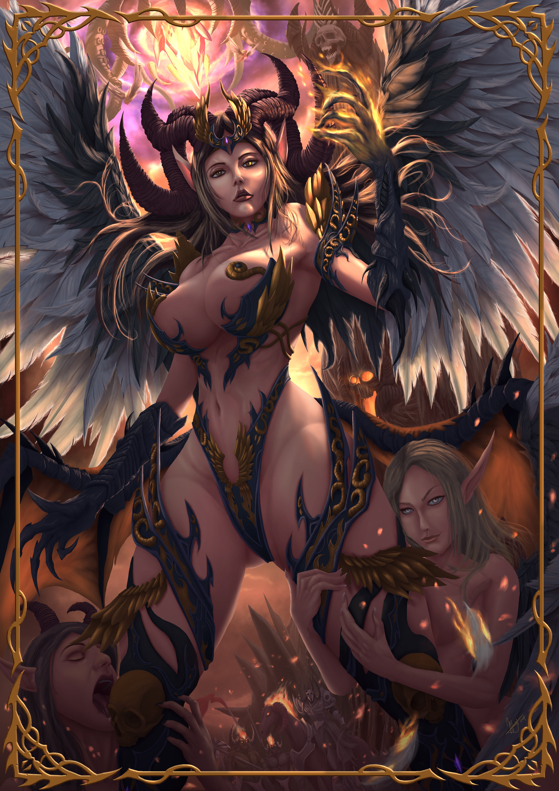 ArtStation - Lilith Unbound, Angel of the first Sin.