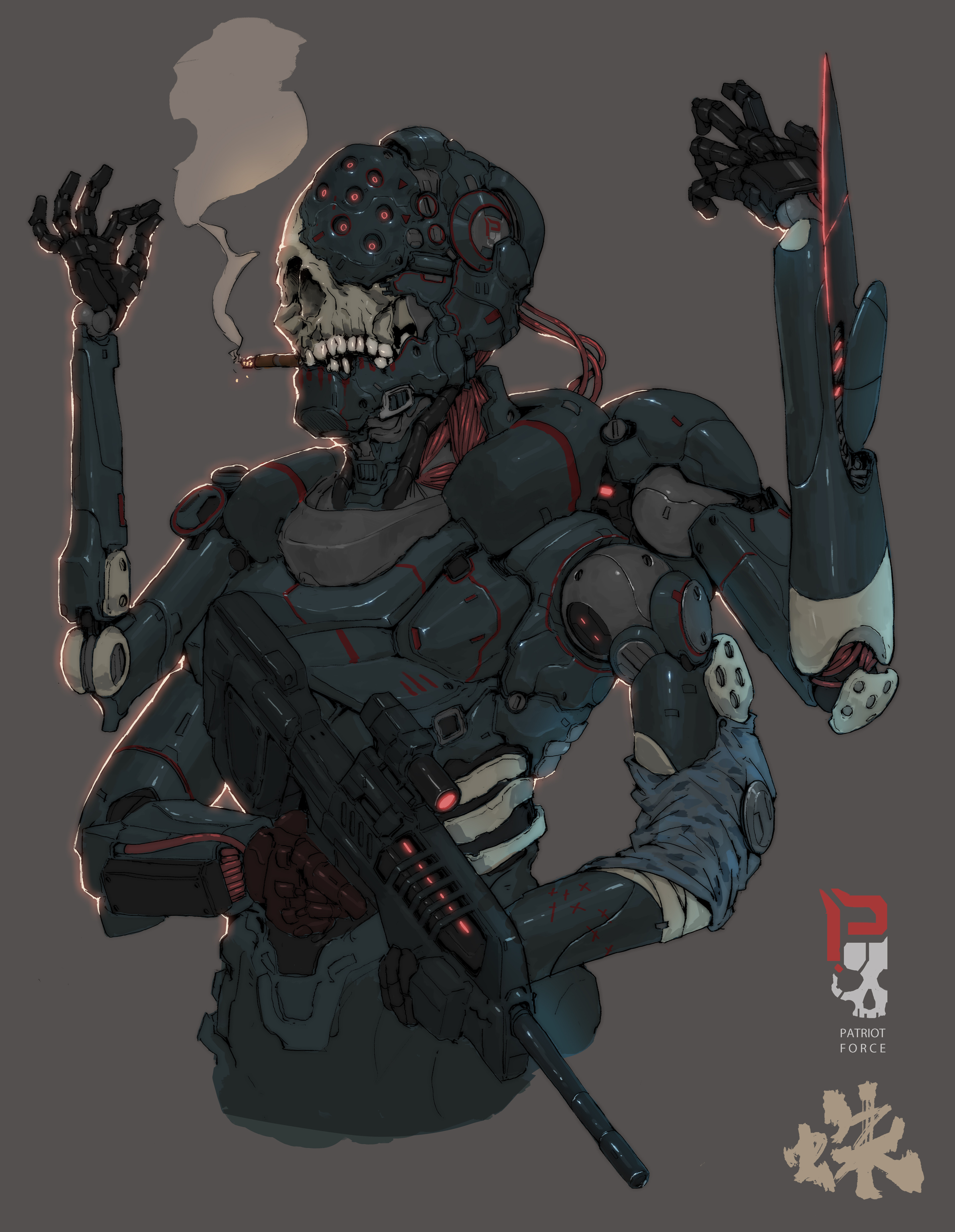 ArtStation - Half Mecha Spider