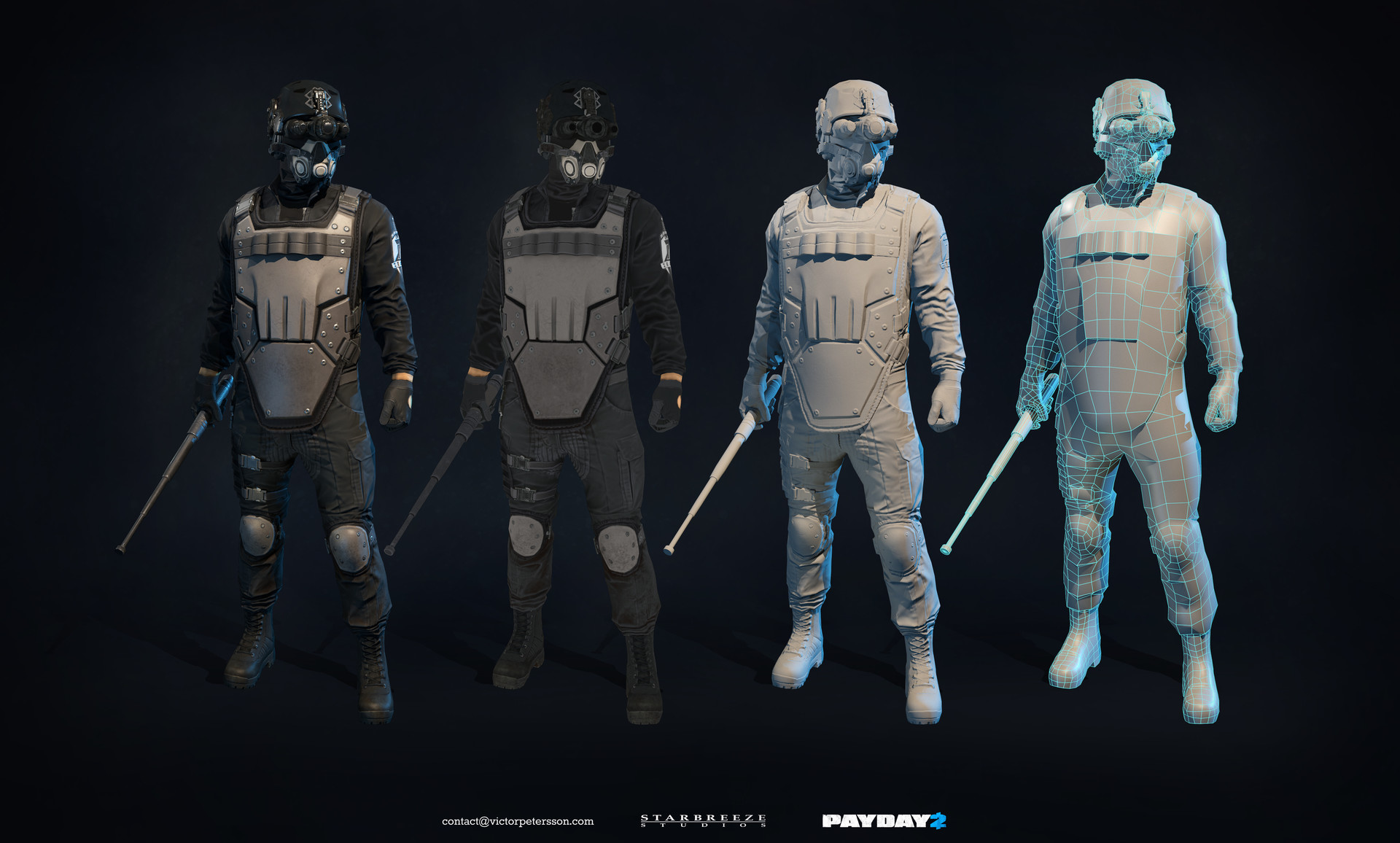 Payday 2 - Zeal Cloaker - Game model.