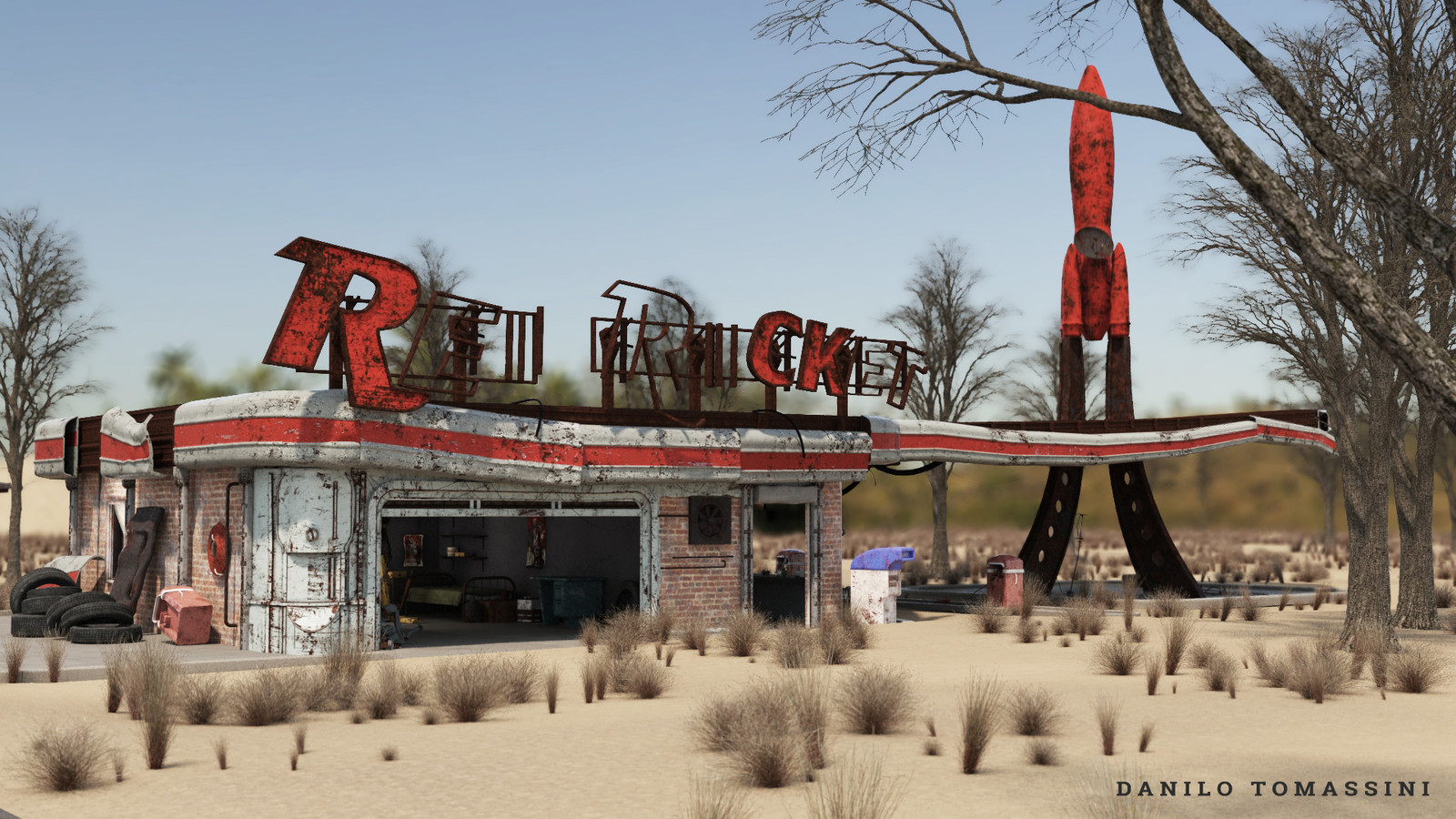 Red rocket fallout 4 3d model фото 11