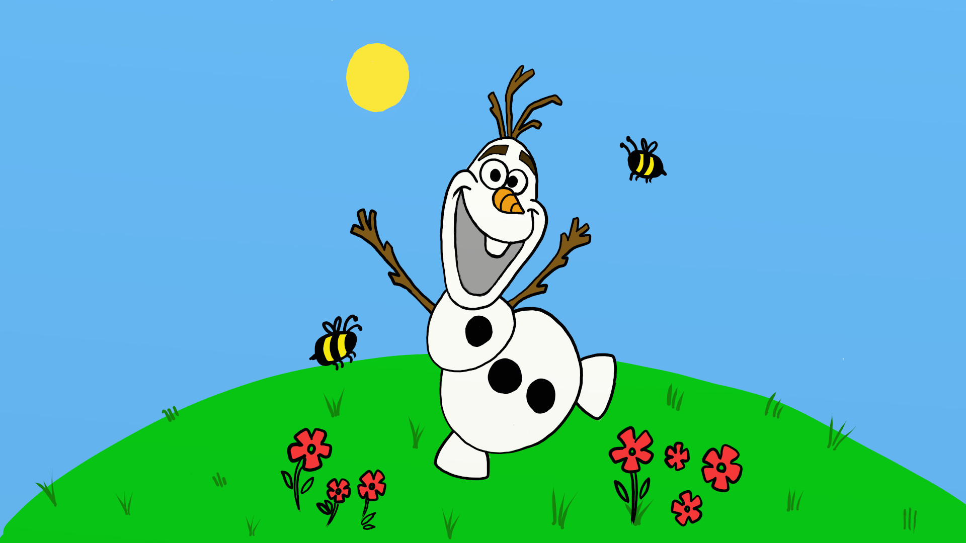 Artstation Drawing Olaf Daily Cartoon Drawings