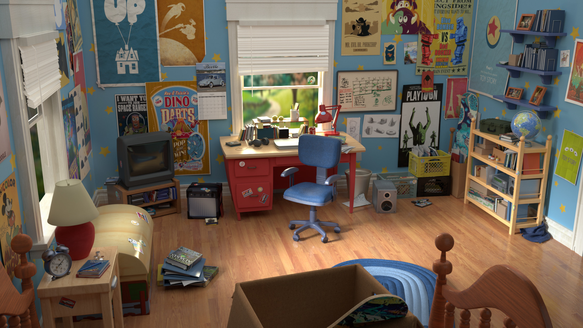 ArtStation - Toy Story - Bonnie's Room (Complete 360º)