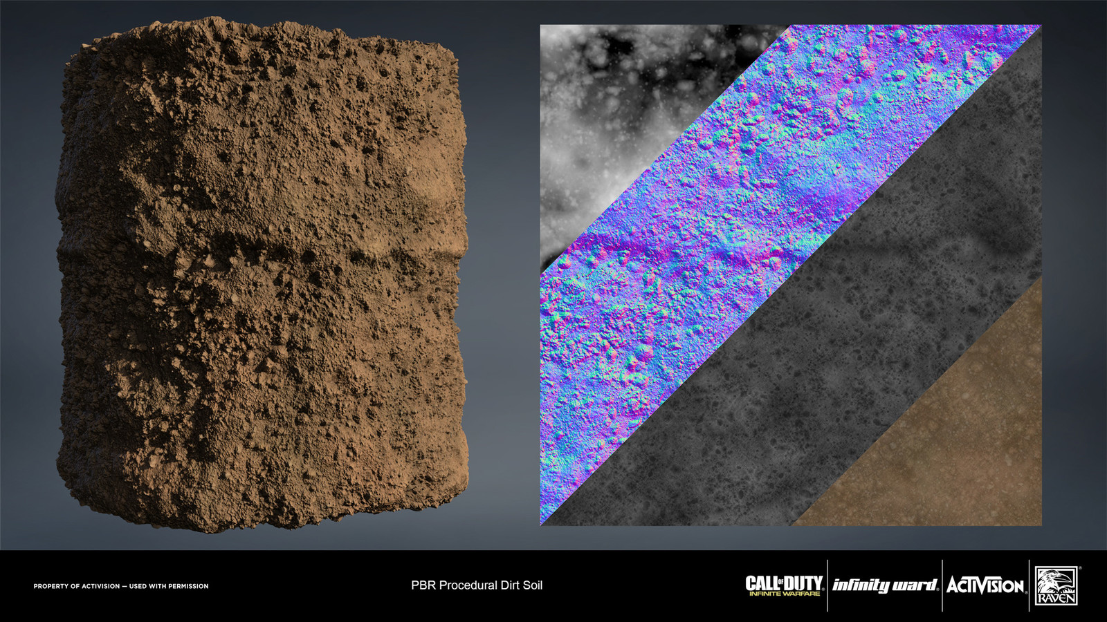 Heavy dirt soil material. Created entirely in Substance Designer.