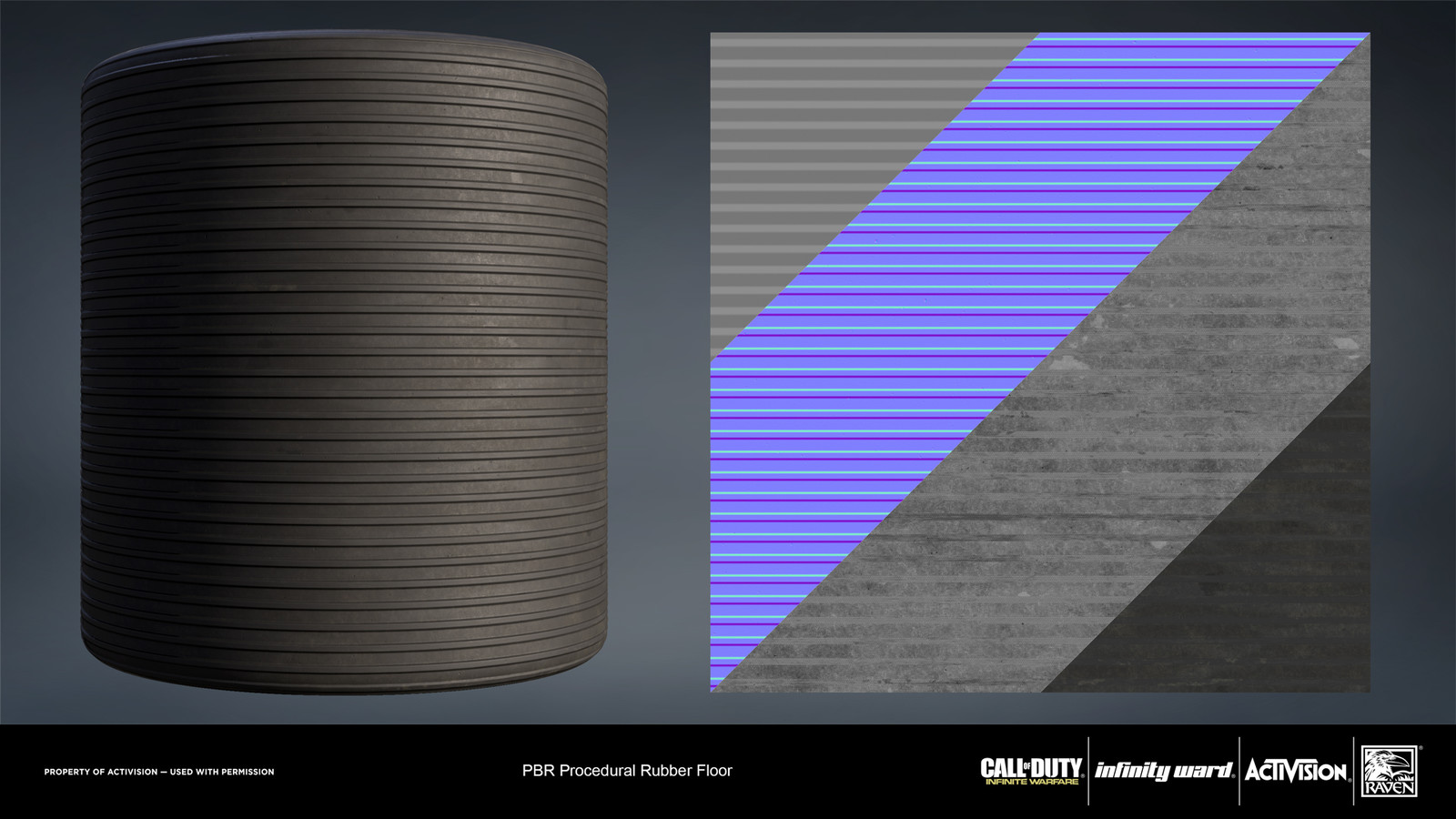 Rubber flooring material. Created entirely in Substance Designer.
