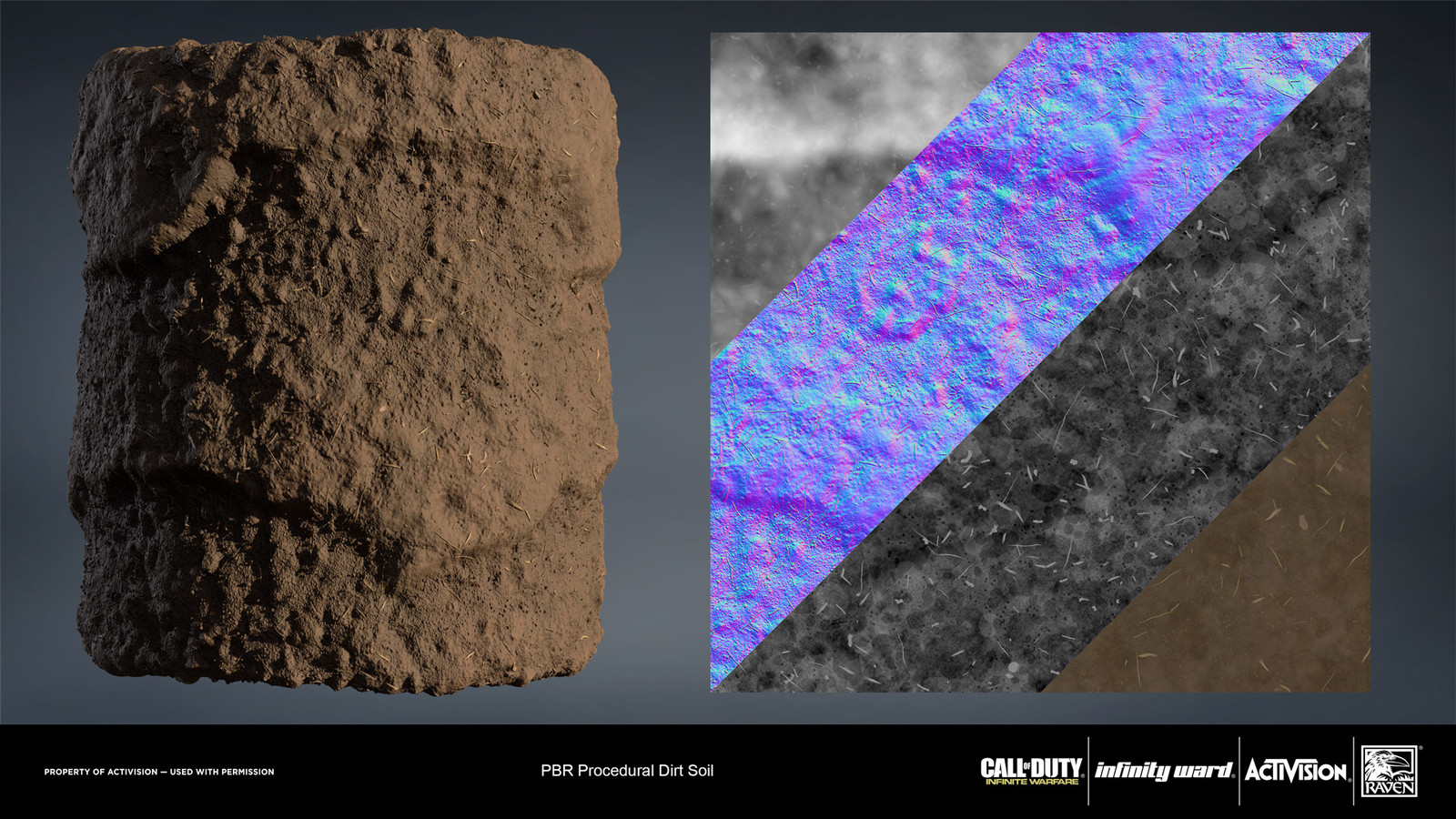 Heavy dirt soil material. Created entirely in Substance Designer.