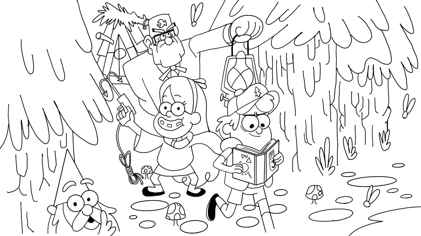 Раскраски Gravity Falls