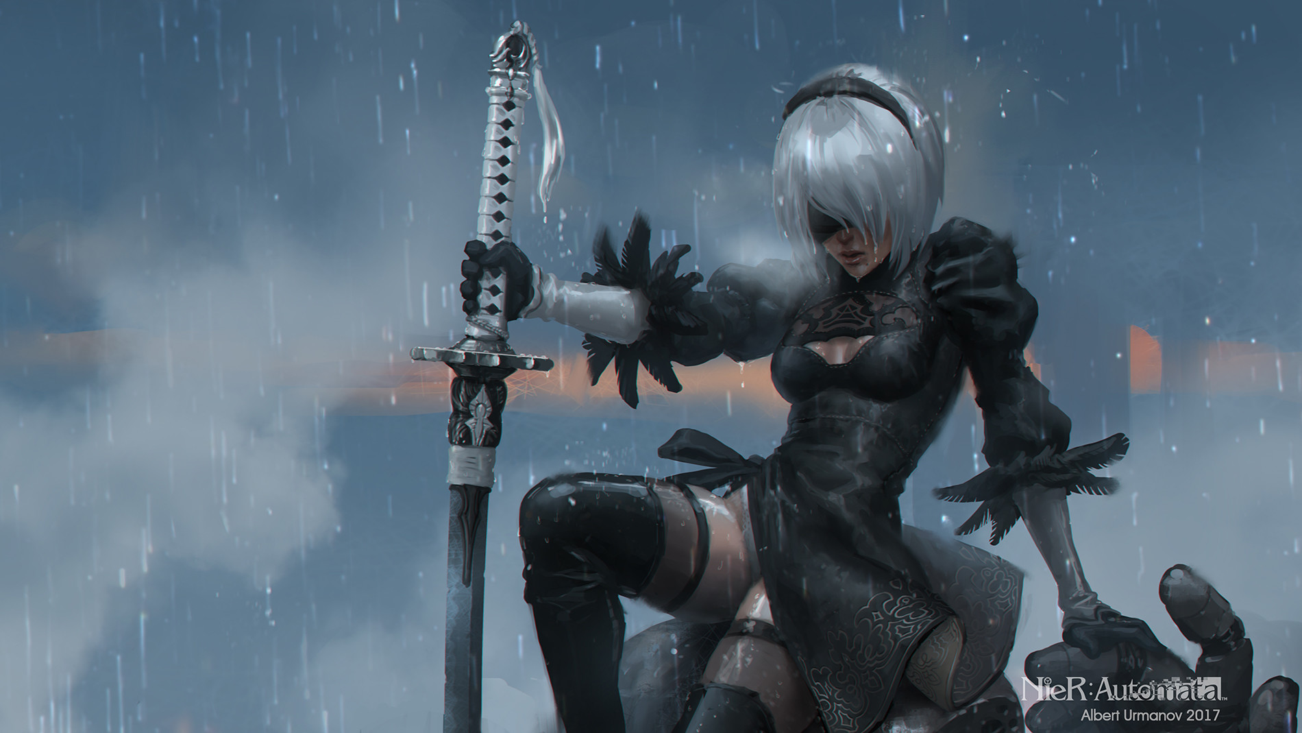 Artstation Nier Automata 2b Fan Art
