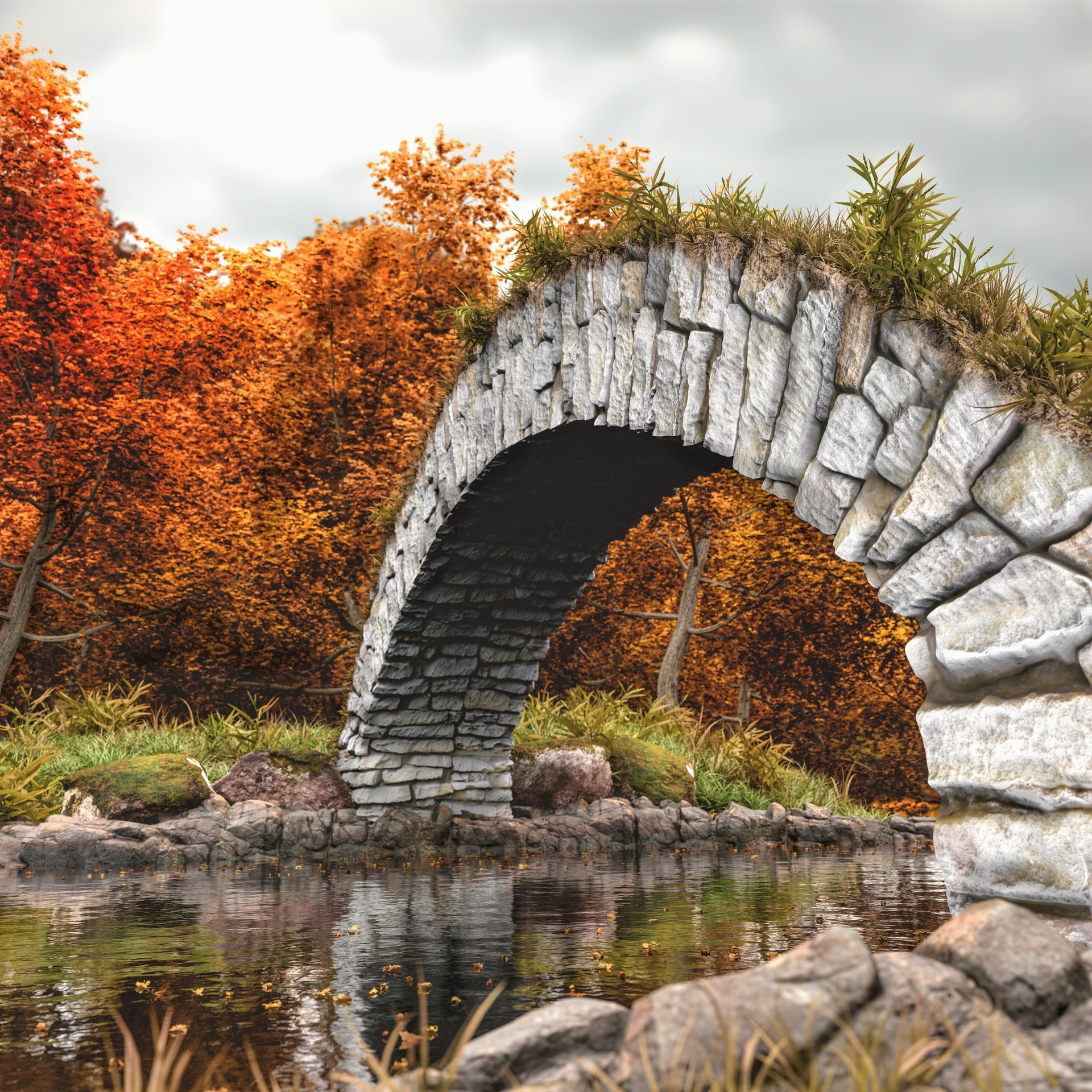 Старинный каменный мост. Каменный мост Коул. Холл-гейтский арочный мост. «Каменный мост в Гатчине» (1799—1801).. Мост Ракотцбрюке.