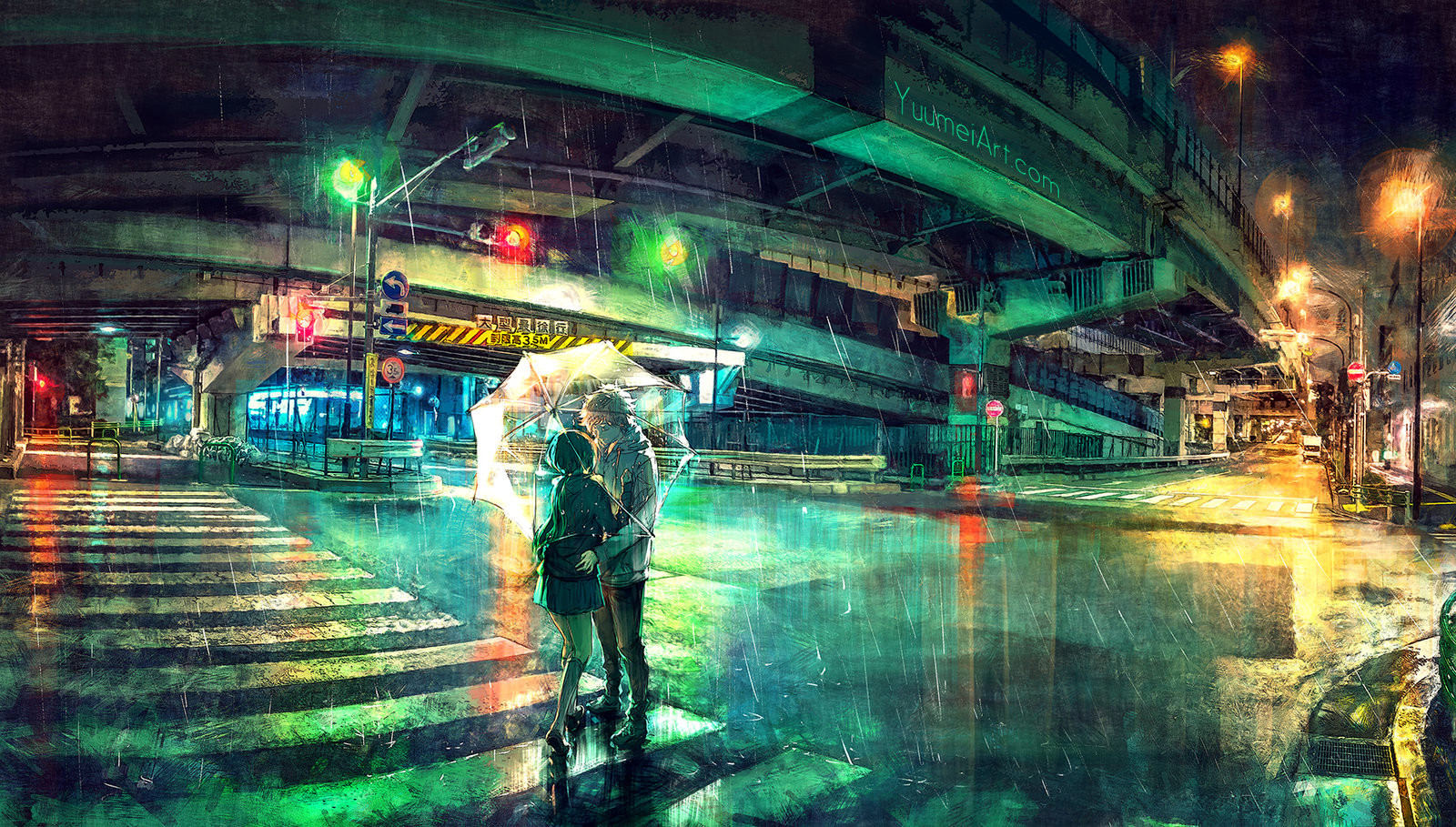 Artstation Under The Overpass Yuumei Wenqing Yan Artist art yuumei wenqing anime manga asian. the overpass yuumei wenqing yan