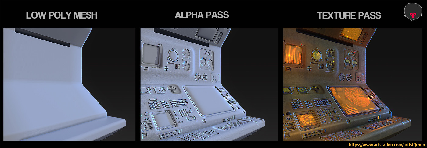 ZBRUSH FREE ALPHA with 350 Hard surface sci-fi Alpha/Height by JONAS RENNEGARD Elf breakdown and tutorial