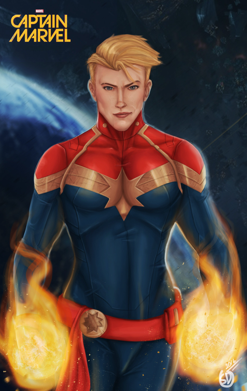 ArtStation - Captain Marvel-Carol Danvers