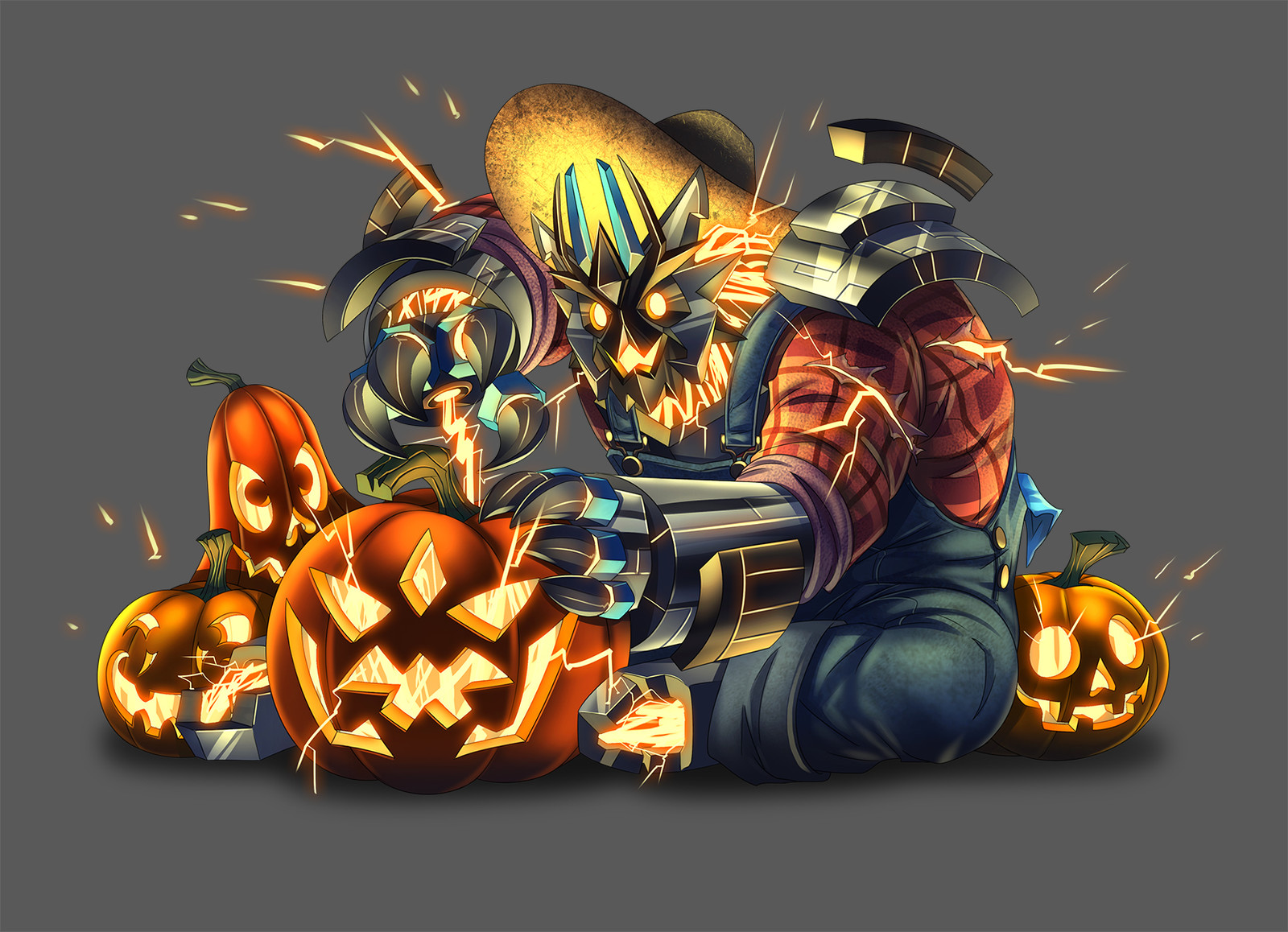 Mech Halloween Scarecrow