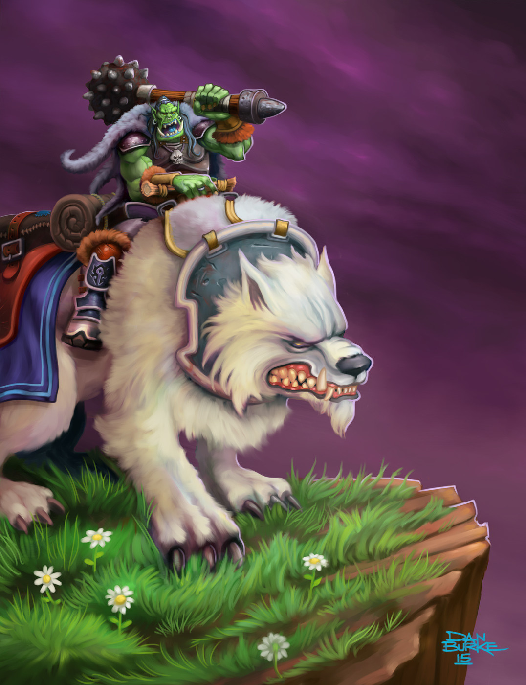 'Wolf Rider'. This is a Digital Painting inspired by World of Warcraft and techniques I learned from Matt Dixon's excellent painting book.