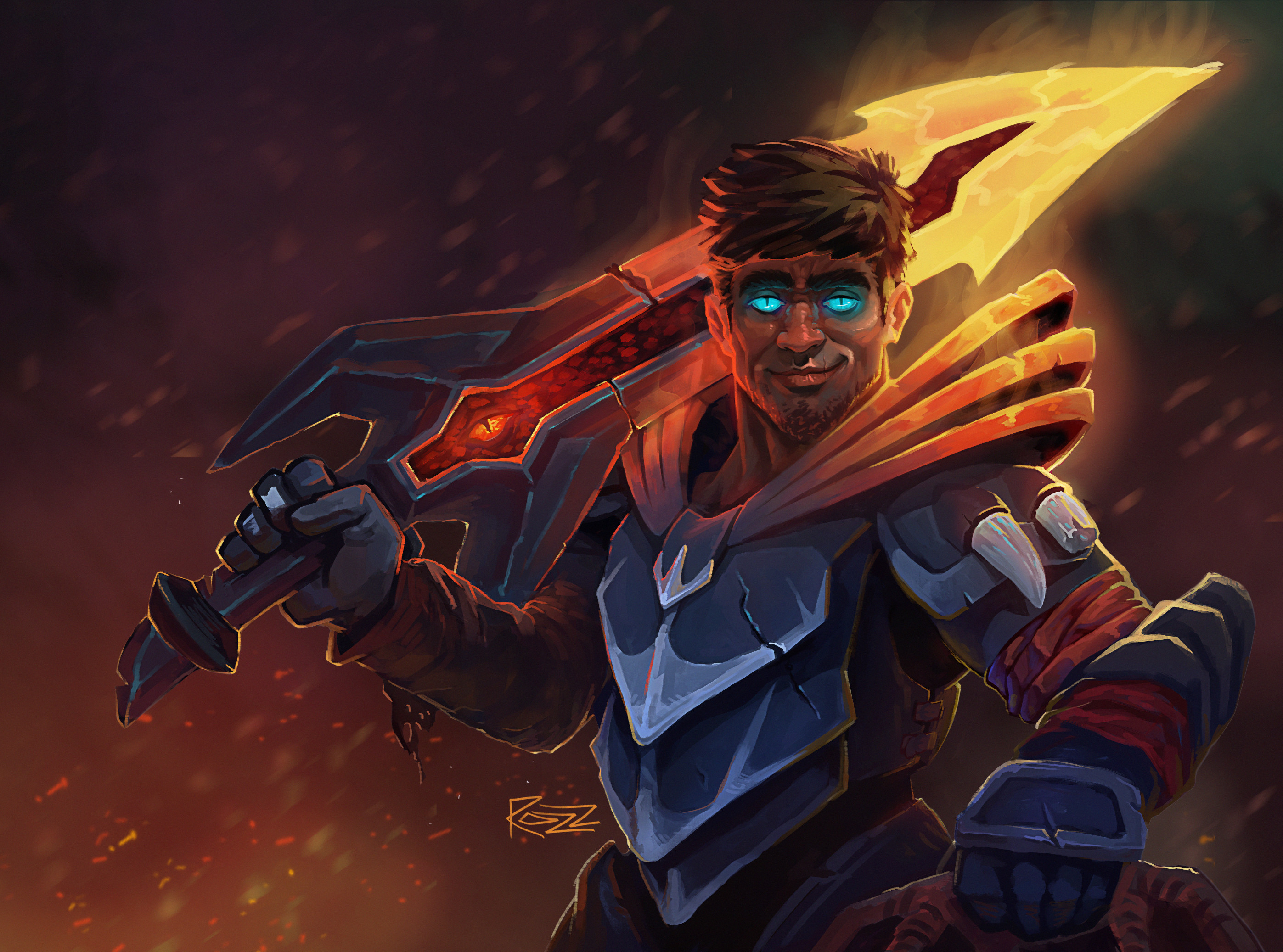 Artstation Dota 2 Dragon Knight Ahmad Abu Al Roz