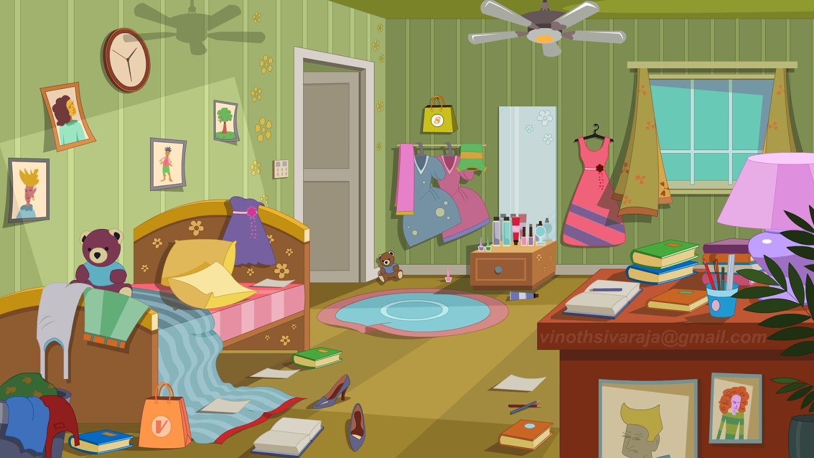 ArtStation - Girls Bedroom!