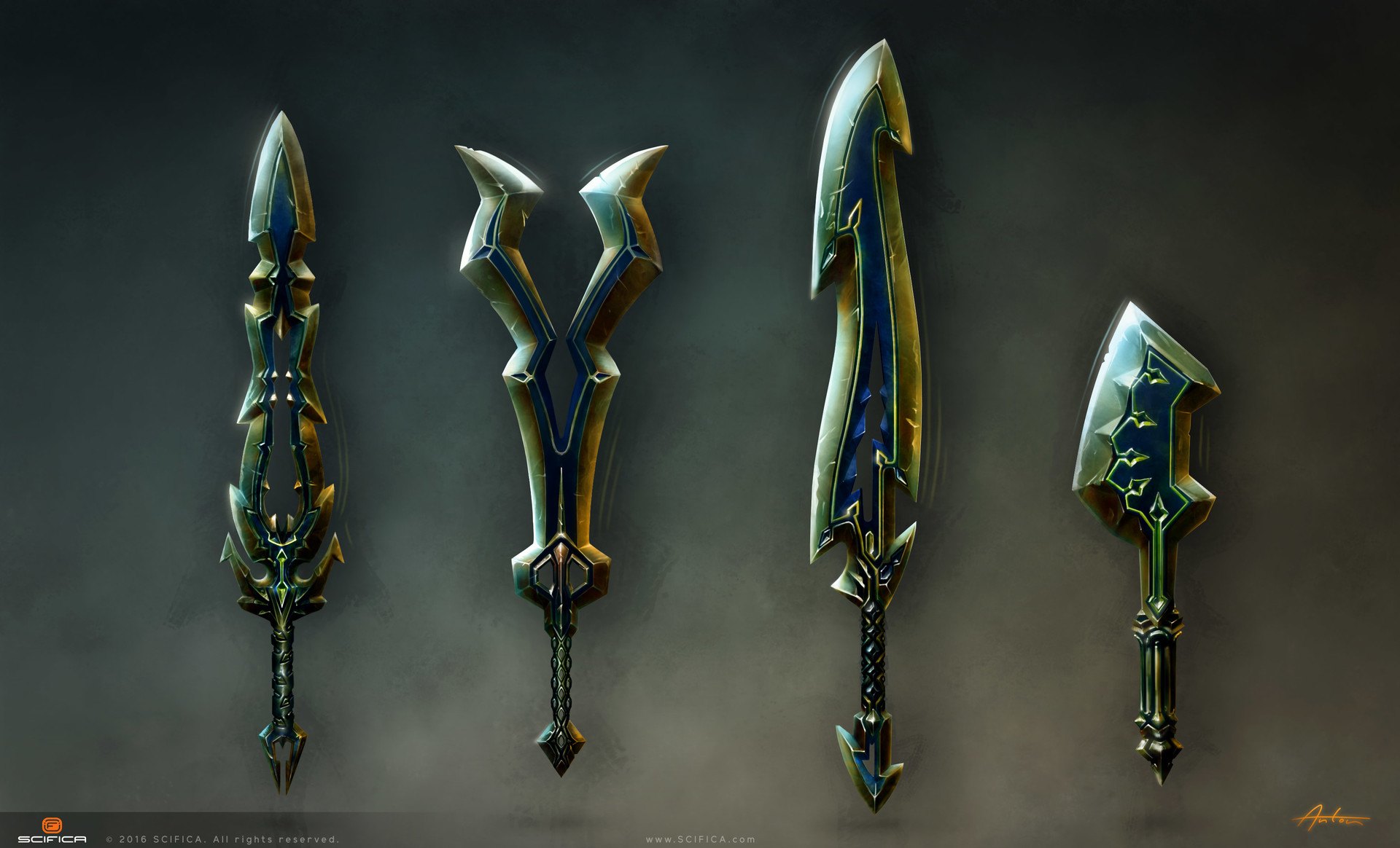 Artstation Fantasy Sword Concept Art Anton Cermak