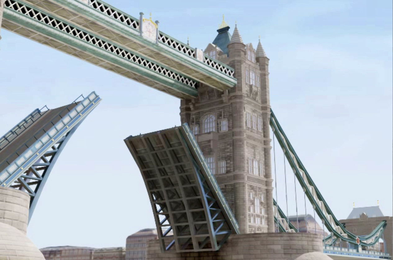 London bridge: Model, texture and lighting