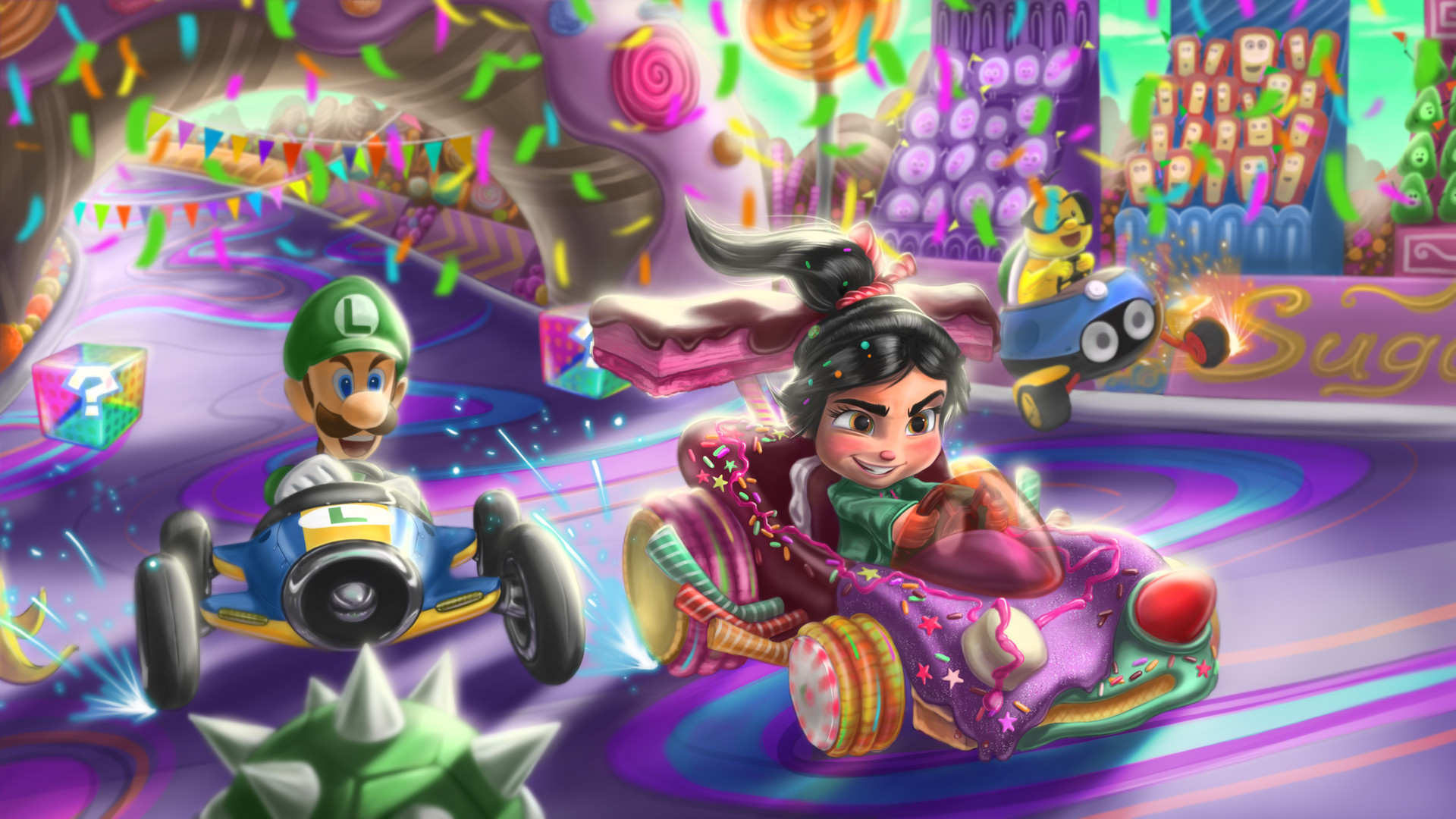 Wreck It Ralph Racers Destroys Vanellope's Kart Wreck It Ralph Vanellope Kart