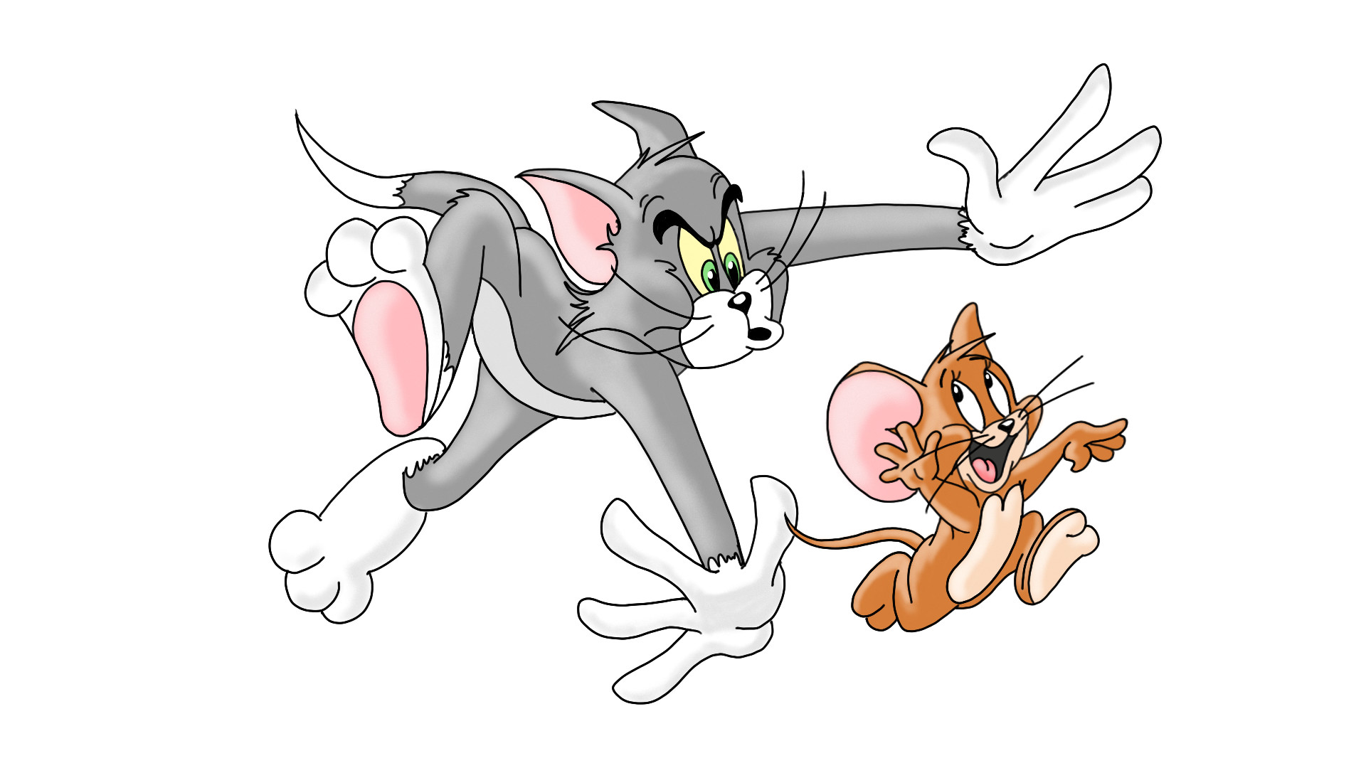 TOM & JERRY drawing, Easy 10 mins Painting with Poster Colors | CARTOON  DRAWING - YouTube