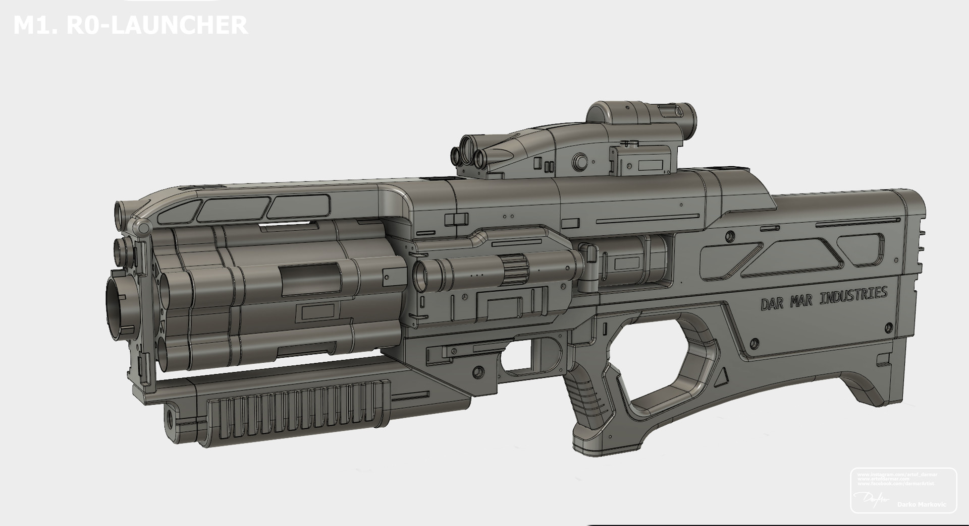 ArtStation - M1. R0-LAUNCHER from the upcoming SCFI Book story