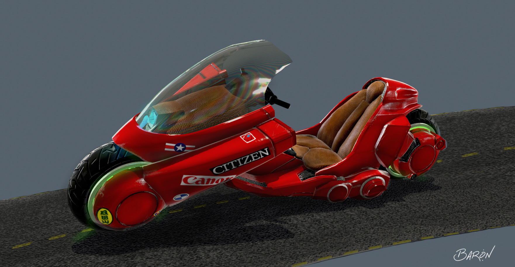 Artstation Kaneda S Bike Baron Capers