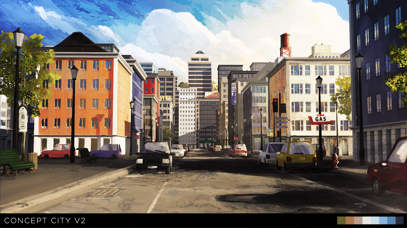 Artstation Contemporary City Ariane S Sky Victor Jeanneret
