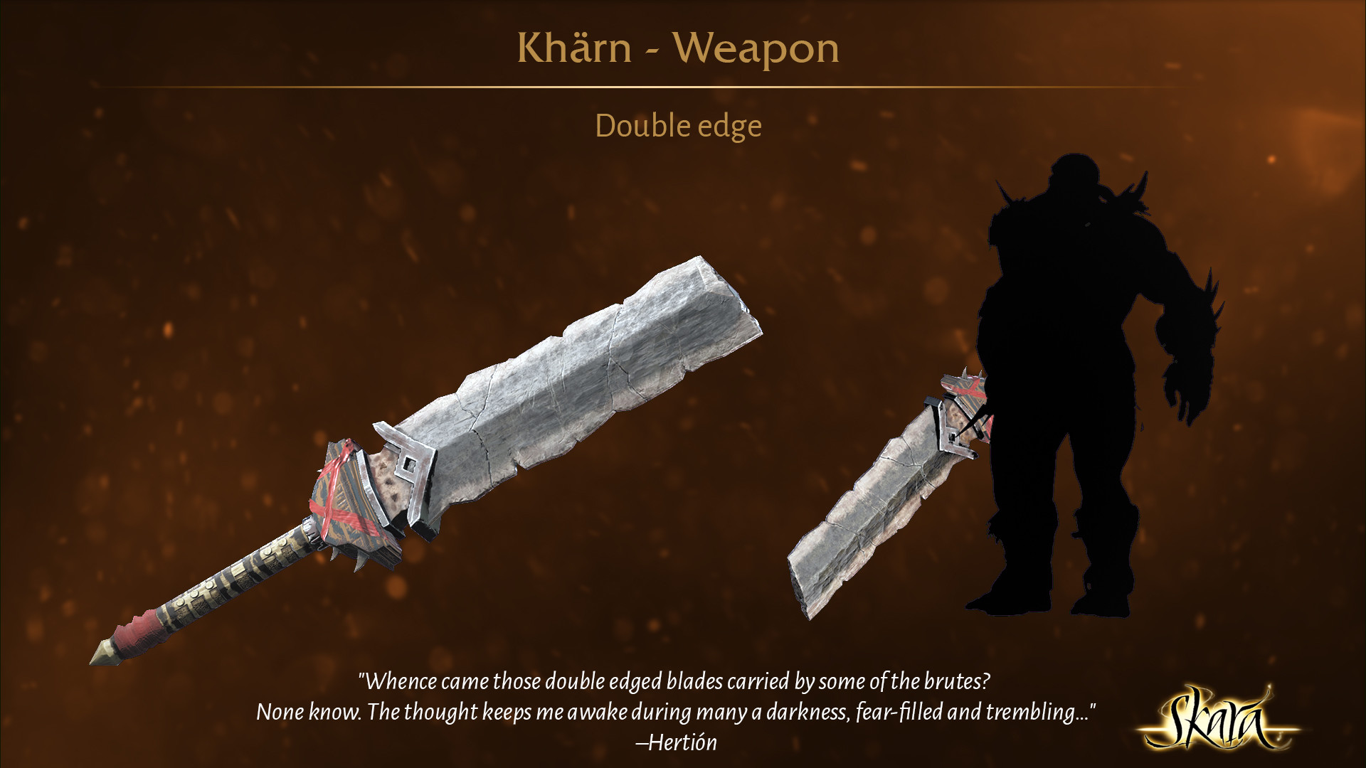 Artstation Kharn Weapon Double Edge Skara The Blade Remains