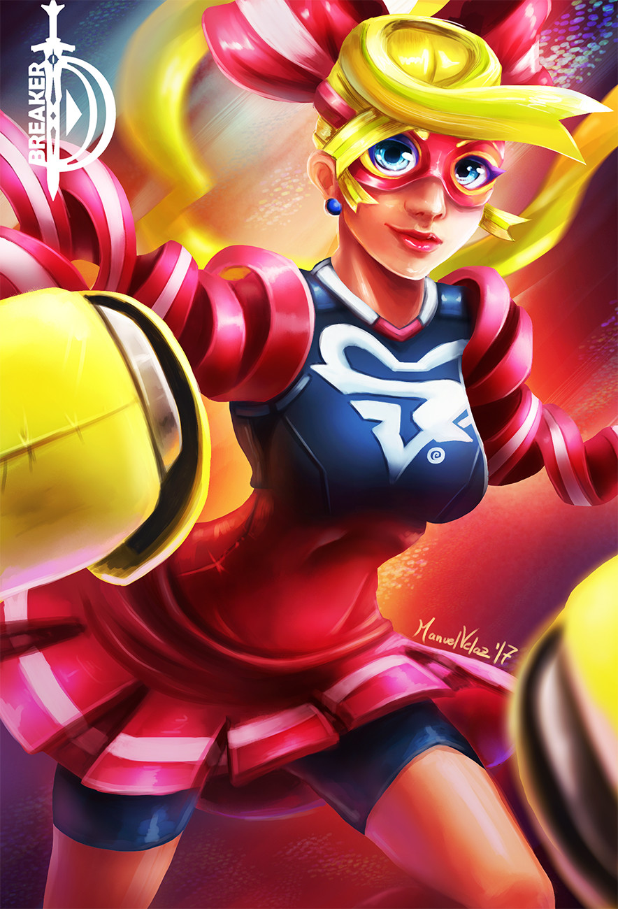 ArtStation [ARMS] RIbbon Girl