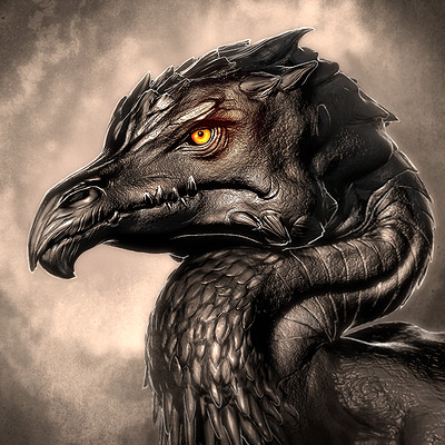 Dragon bust