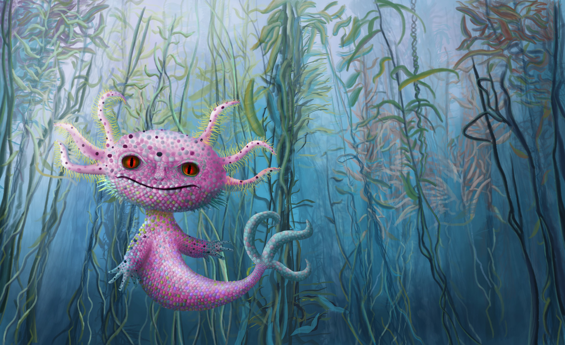 Artstation Axolotl Metamorphosis Of God