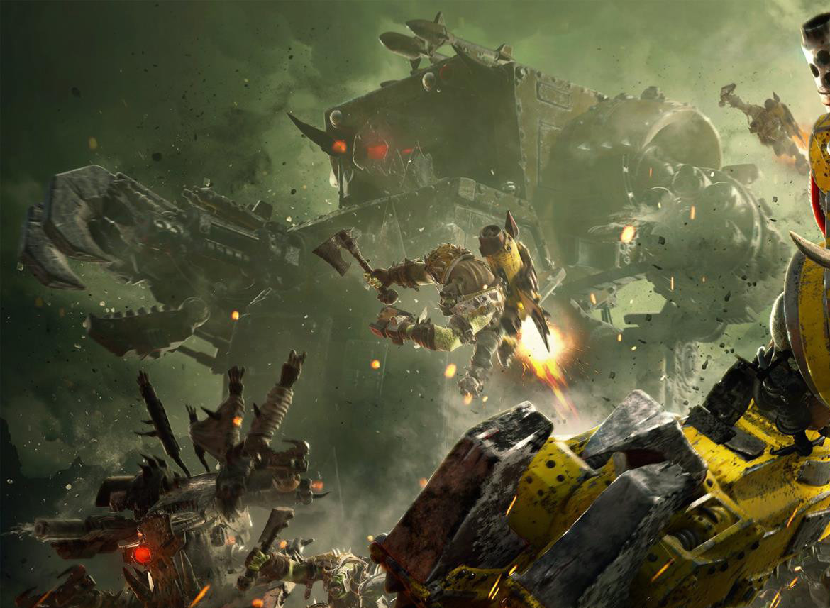 Orn Enok Brynjolfsson Warhammer 40k Dawn Of War 3 Orks Key Art