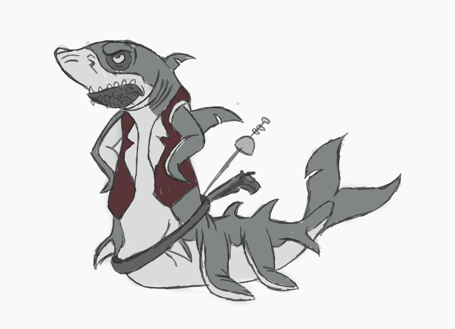 Alfred C Kumwenda Alien Pirate Monster World Sketches