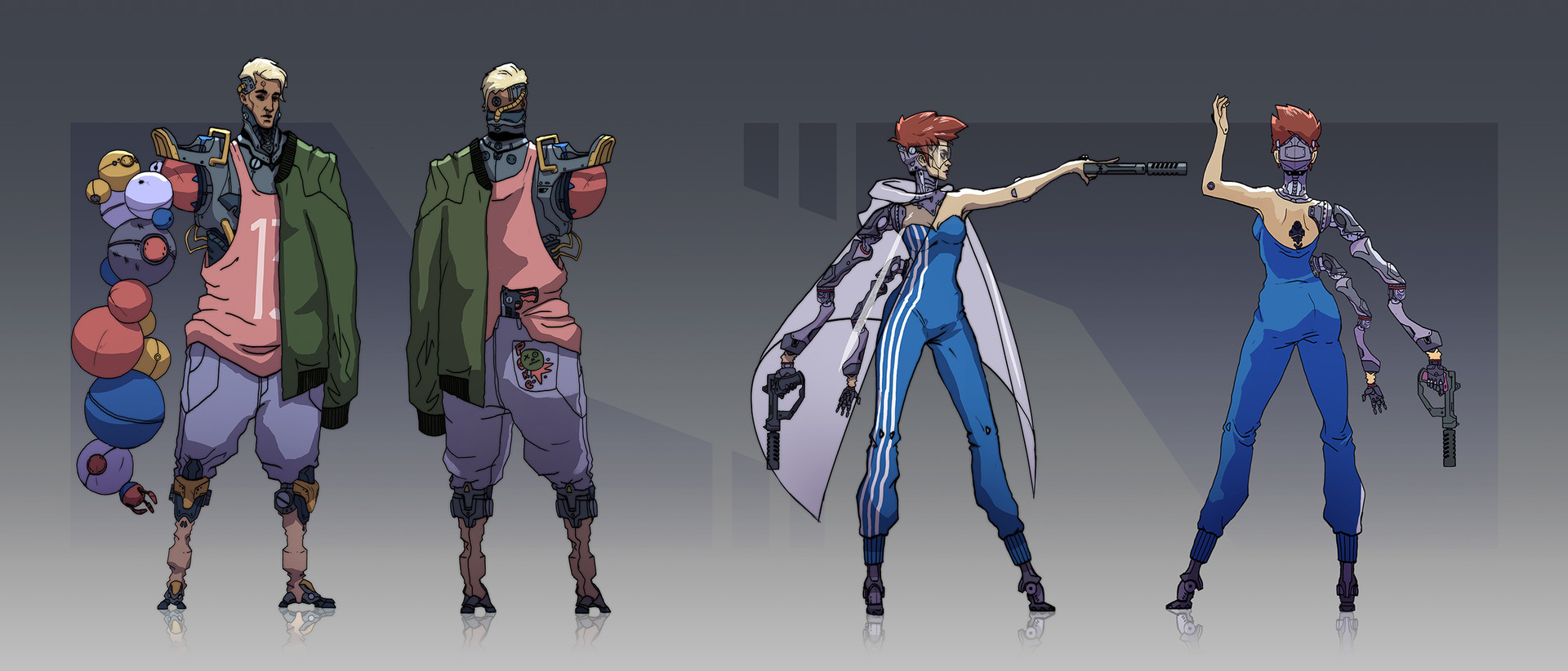 Artstation 12 Cyberpunk Characters Concepts Michal Sowa