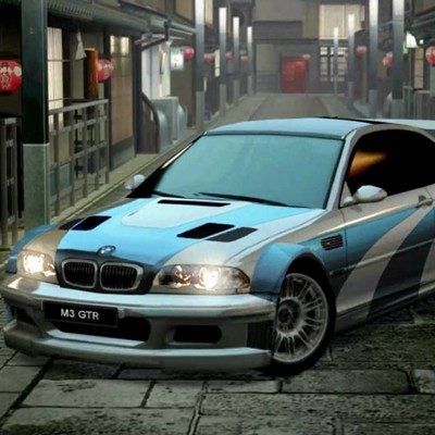 BMW m3 GTR Silver