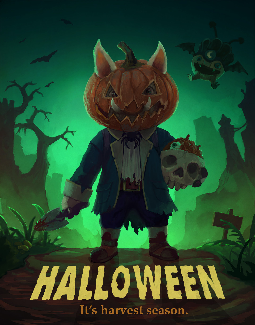 ArtStation - Gnart Halloween poster