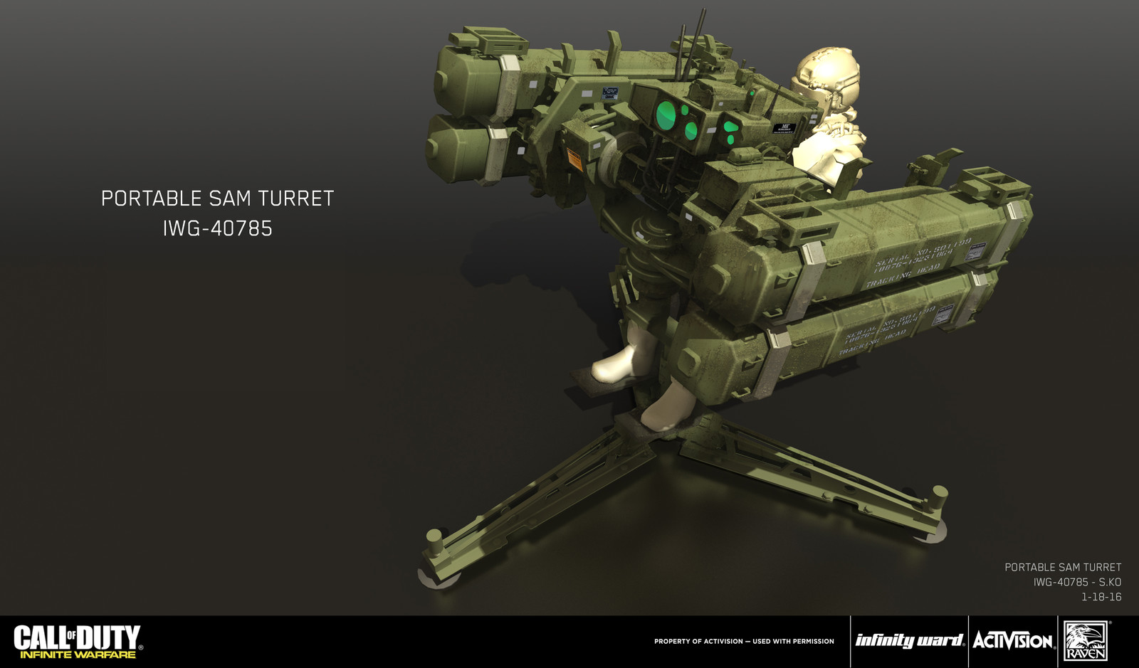 Simon Ko Call of Duty Infinite Warfare Portable SAM Turret