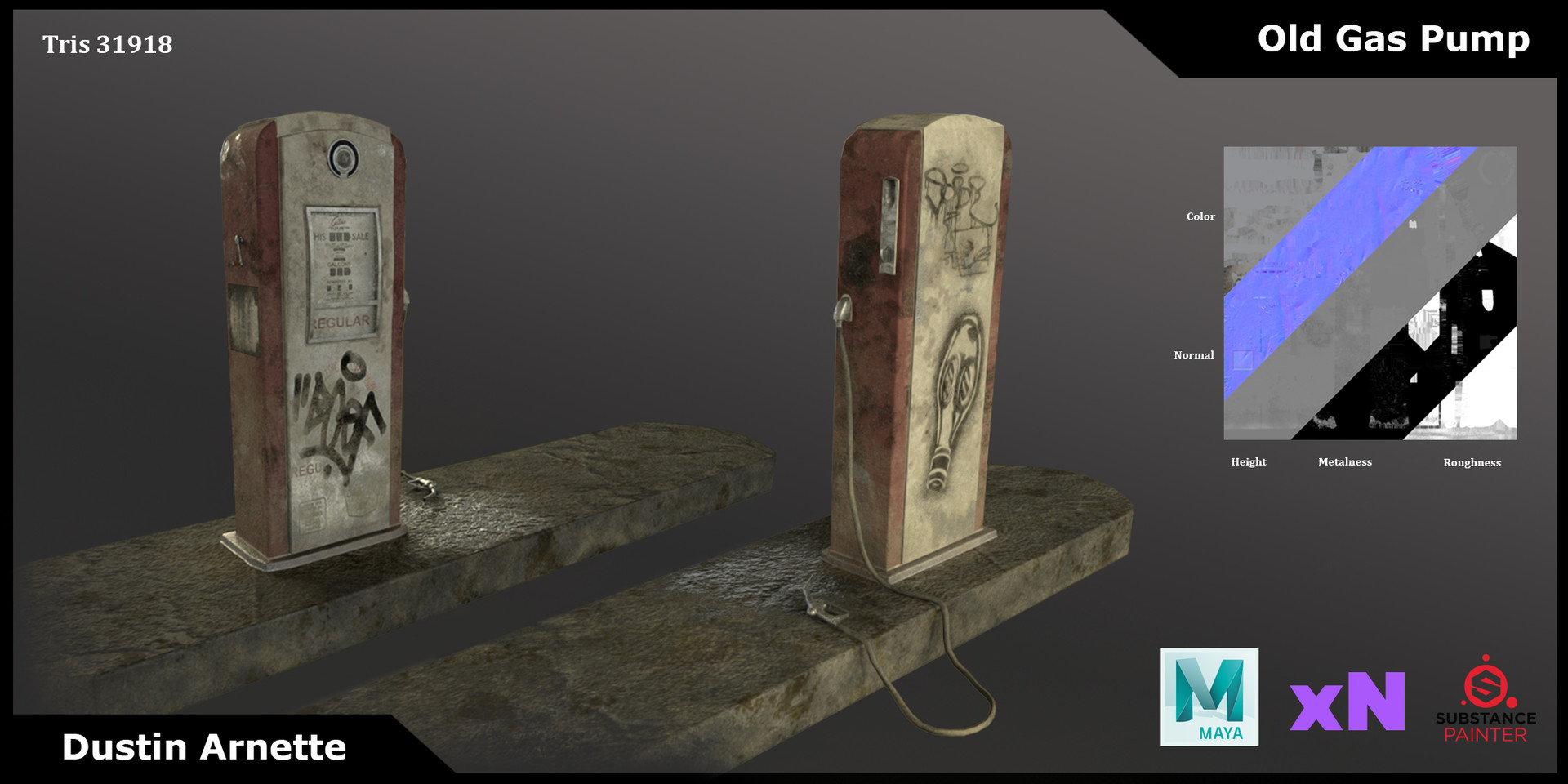 ArtStation Old Gas Pump