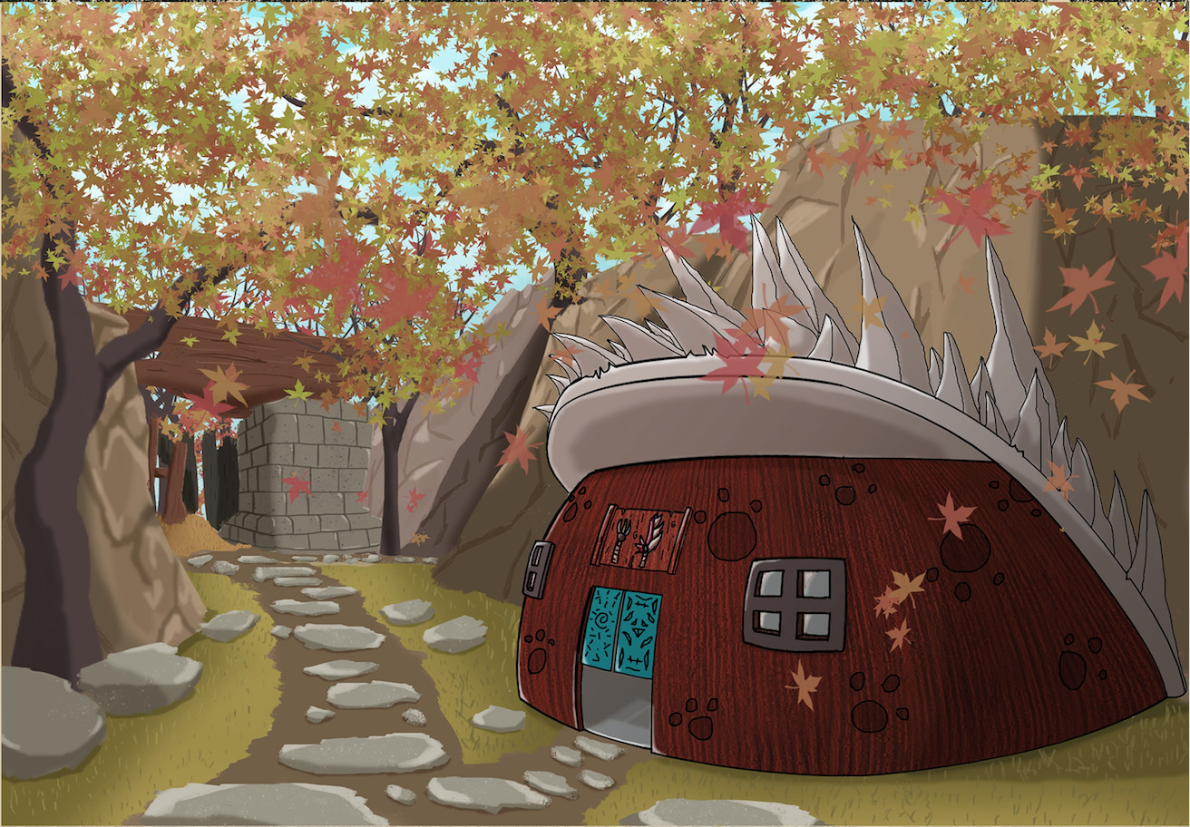 ArtStation - Building Design (Monster Hunter Themed)