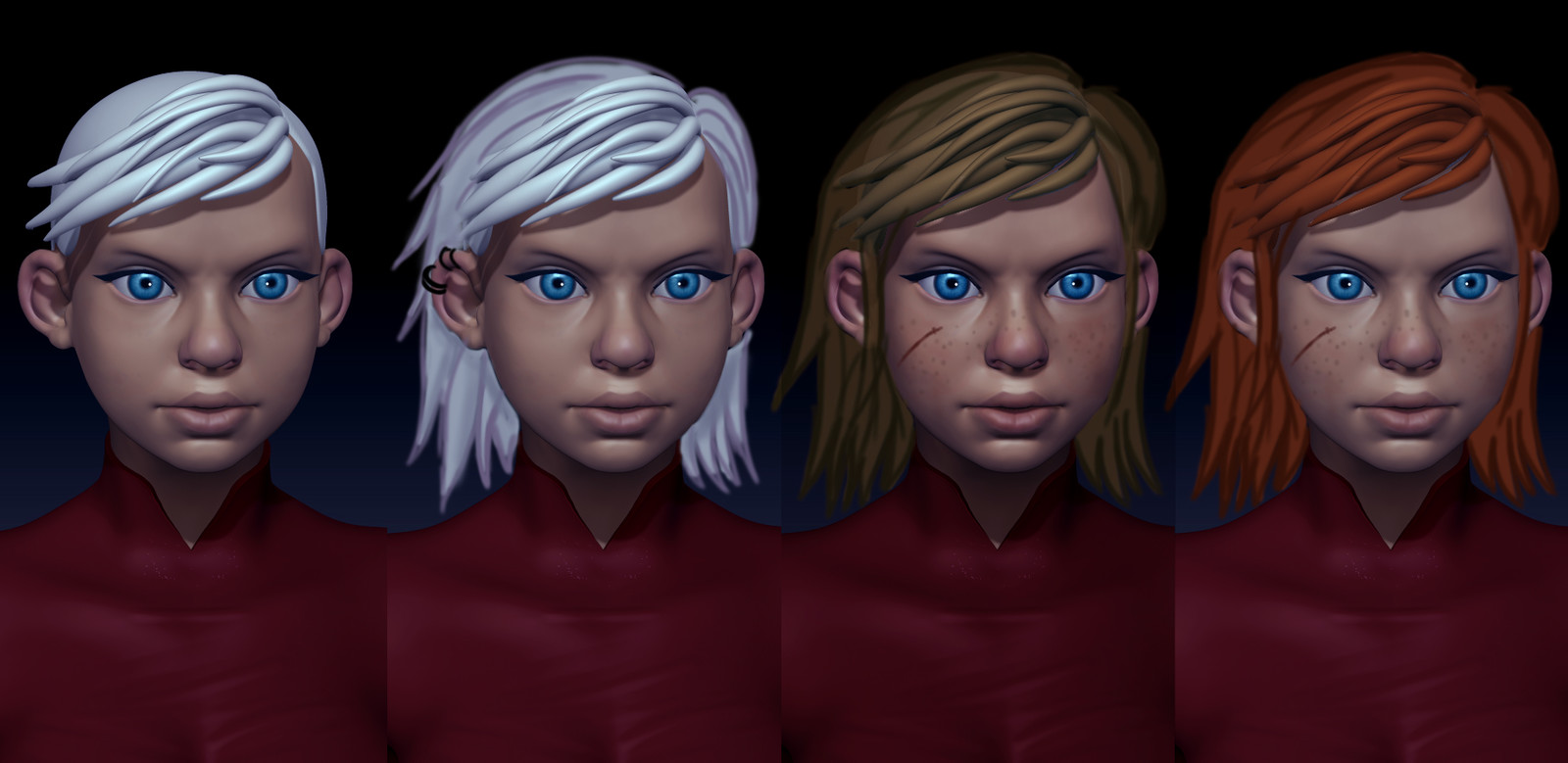 Recreating the face to have more character