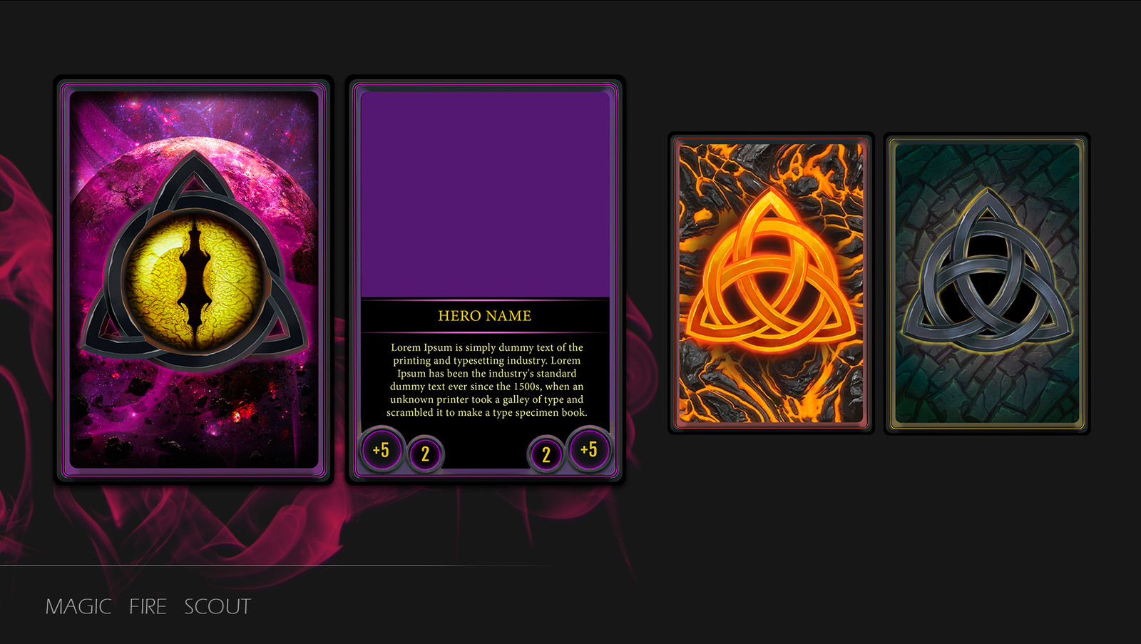 Combo 21 Team Fantasy TCG/CCG Card Templates