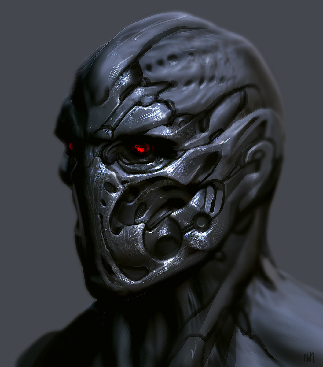 Artstation Robot Face Nagy Norbert