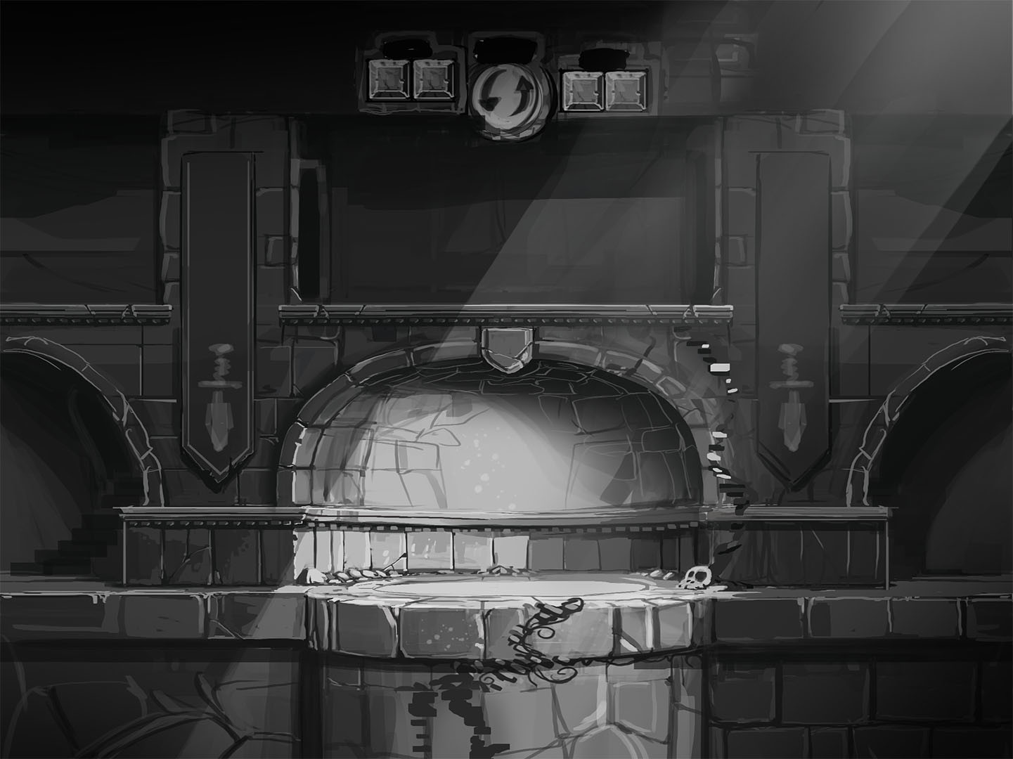 Mike Deas Dungeon Background 2d asset library register game dev tools game dev resources tutorials suggest an asset. mike deas dungeon background