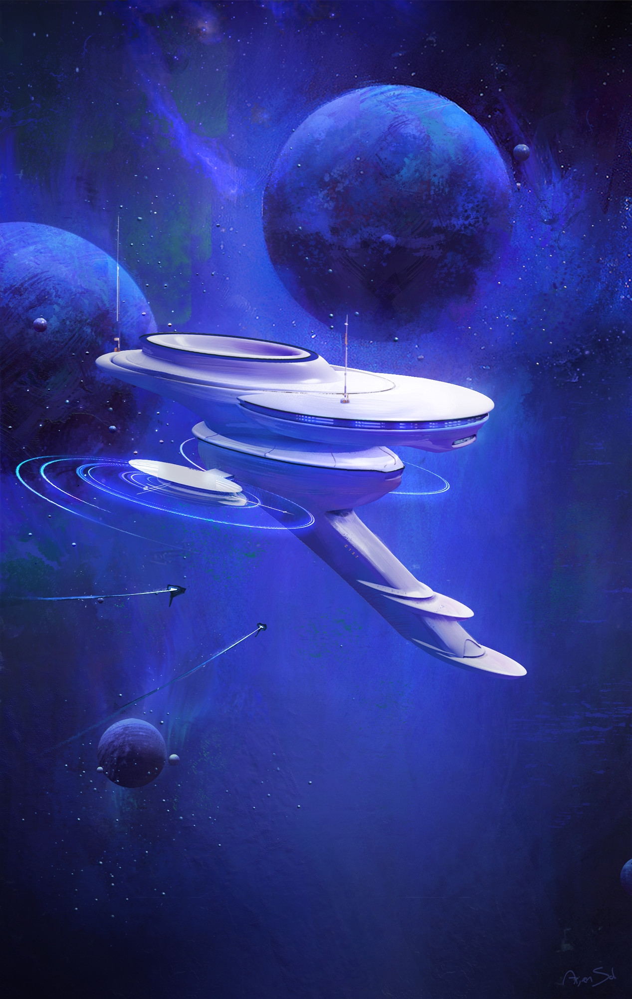 Artstation Spaceship Arjen Sol