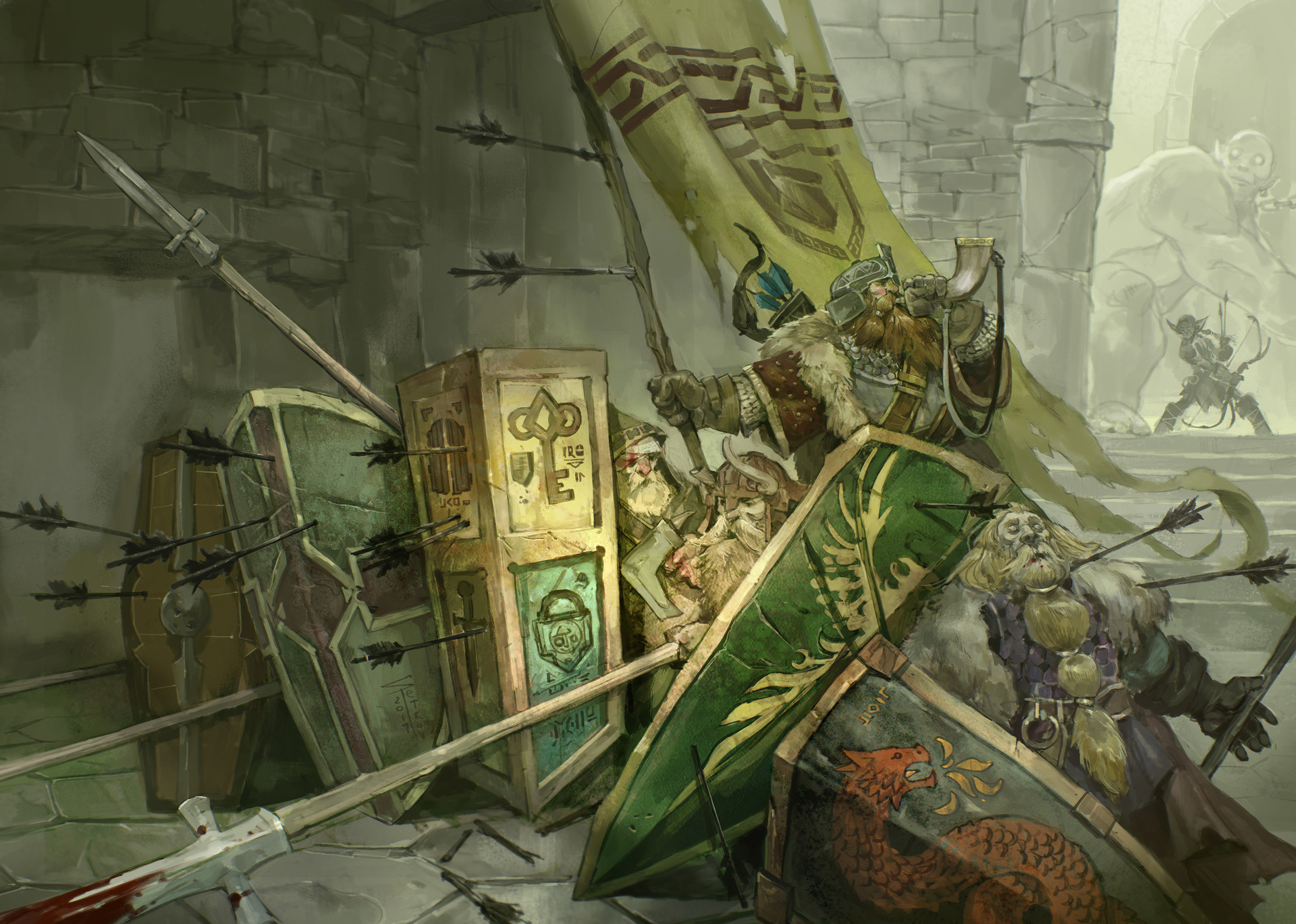 ArtStation - Dwarfs final stand-off