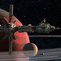 Artstation Interplanetary Ship James Grant
