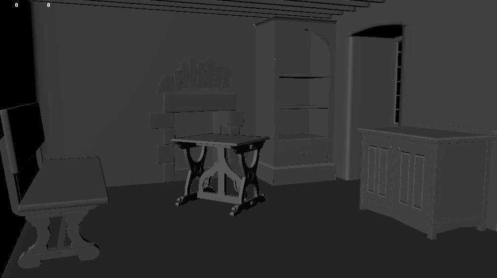 First we need to add some bulky furniture.