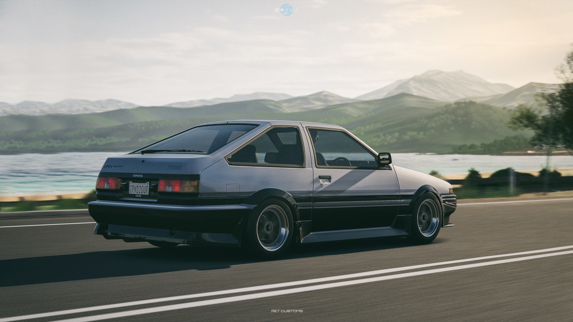 Toyota ae86 Trueno stance