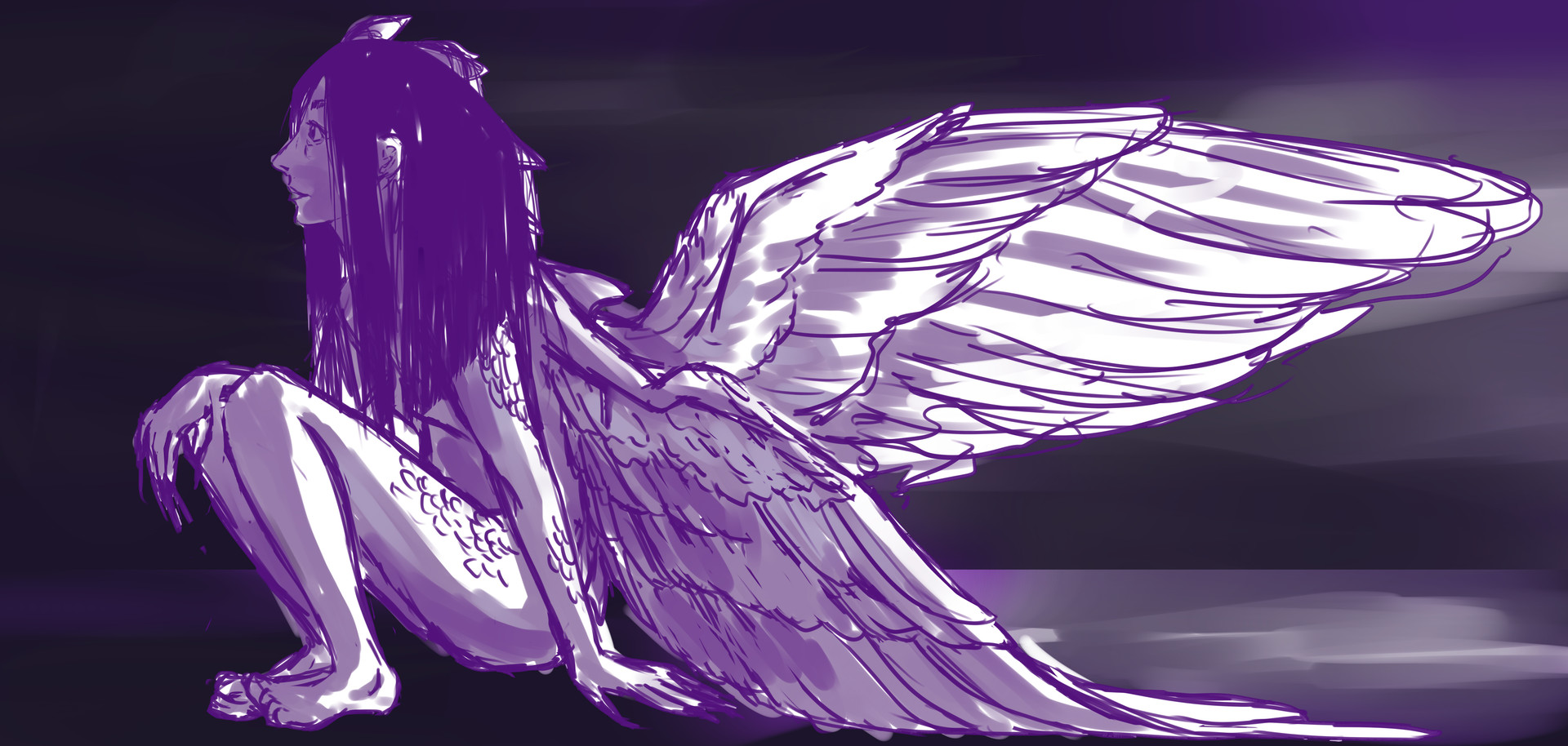 ArtStation Broken Angel (Sketch)